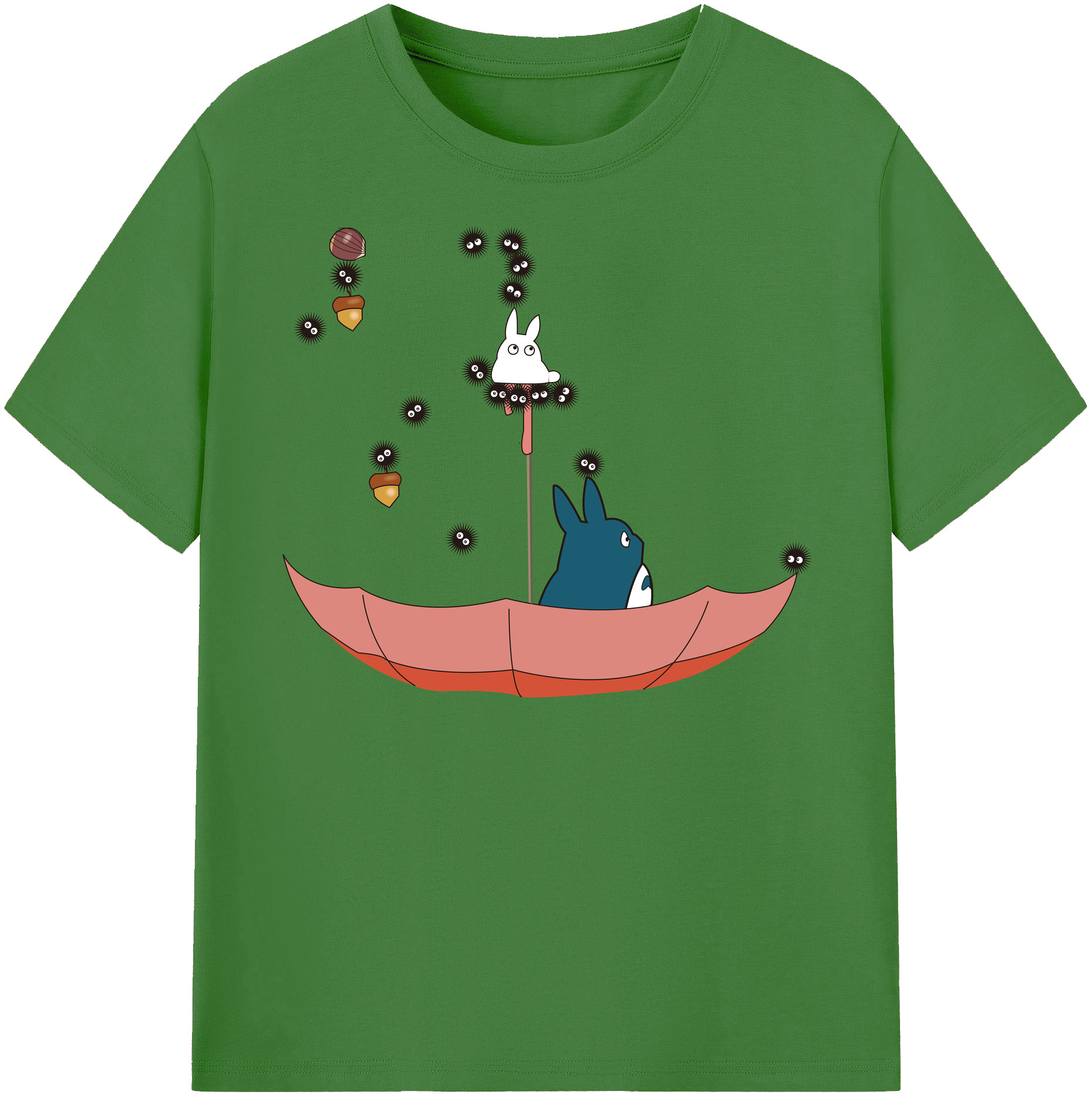 （画像用） となりのトトロ 草壁メイ 草壁サツキ My Neighbor Totoro Satsuki Kusakabe Mei Kusakabe レディースカジュアルプリントTシャツ（綿100％）